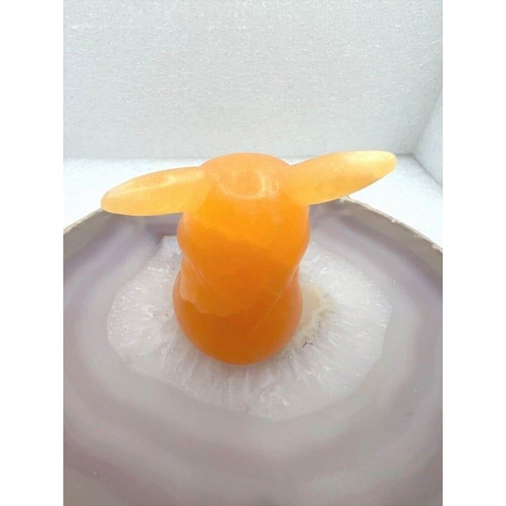 Genuine Honey Calcite Pikachu Carving - Picture 2 of 6